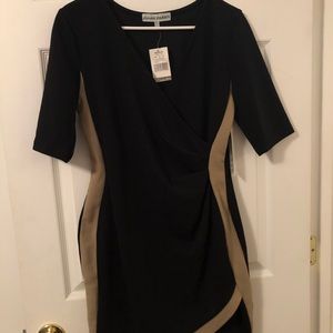 Body con Black and Tan dress